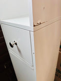 NEW Assembled, SoBuy White Bathroom Cabinet Bathroom Shelf Bathroom Tall Cabinet Cupboard Note: Has a few scuff spots from transport as shown in pics, could be touched up doesn't affect its use!