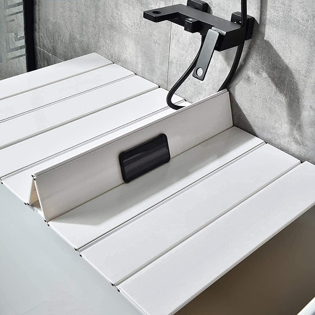 New Retails $216+ Bath Trays Bathtub Cover Anti-dust Dust Board Bathtub Insulation Cover PVC Foldable Shutter Bath Lid for Milk Baths Spa etc