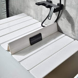 New Retails $216+ Bath Trays Bathtub Cover Anti-dust Dust Board Bathtub Insulation Cover PVC Foldable Shutter Bath Lid for Milk Baths Spa etc