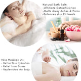 New Renew & Refresh Spa Bath Salts Gift Set for Women, Foot Spa Kit with Epsom Salt, Foot Soak Lemon Essential Oil & Moisturize Foot Lotion,