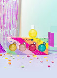 New bubble t cosmetics Bauble bath and shower gel set, mango, raspberry, blueberry & strawberry, 4X100ml