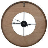 NEW LARGE Nielsen Bainbridge Rustic Reclaimed Wood and Metal 33 in. Wall Clock, Retails $158+