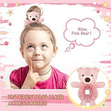 NEW 2pcs Super Cute Plush Rabbit Hair Ties For Autumn/winter, Featuring Cartoon Bunny Design