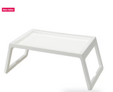 NEW Foldable Bed Table Folding Breakfast Bed Desk Table Computer Laptop Holder for Home Bedroom (White)