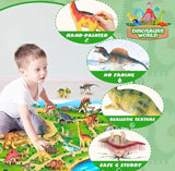NEW, BEEBEERUN Kids Dinosaur Toys w/ Activity Play Mat