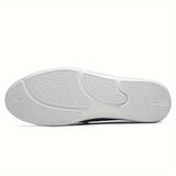 NEW Men's Color Block Classic Slip On Loafer Shoes, Comfy Non Slip Durable Microfiber Upper Rubber Sole Walking Shoes, Men's Daily Footwear, Sz 10