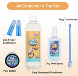 New MY BFF LOVE All-Inclusive Dog Wash Gift Set, 5 Pcs! SAFE FOR DAILY USE:✔️alcohol free✔️PEG-80 free✔️animal cruelty free