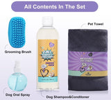 New Retails $30+ MY BFF LOVE Pet Grooming Gift Set For Cats & Dogs, 4 Pcs! SAFE FOR DAILY USE:✔️alcohol free✔️PEG-80 free✔️animal cruelty free