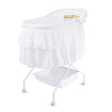 New Big Oshi Madison Bassinet, White! Designed for infants up to 15 pounds! Includes mattress pad and coordinating sheet