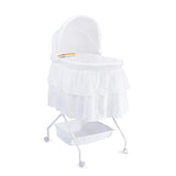 New Big Oshi Madison Bassinet, White! Designed for infants up to 15 pounds! Includes mattress pad and coordinating sheet