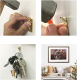 New BIGTEDDY - 206pcs Photo Frame Picture Hanger Assortment Wall Hanging Kit Hardware Hooks with Wire for Drywall Home and Office Picture Wall Mount