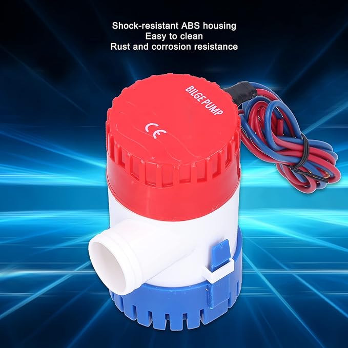 New 12V 350 GPH Bilge Pump, Low Noise Bilge Pump, Semi‑Automatic Switc ...