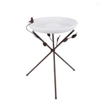 New in box! Hometrends Bird Bath Decorative Garden Outdoor Bird Feeder
