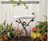 New in box! Hometrends Bird Bath Decorative Garden Outdoor Bird Feeder
