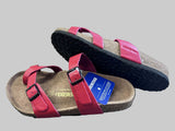 New Inspired by Birkenstock Sandals, women's Sz 38 (Red)