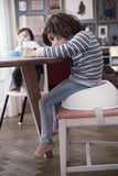 New Retails $65+ Baby Bjorn - Booster Seat in White! Easy to take with you and fits most chairs—discover our booster seat for little dinner guests!