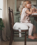 New Retails $65+ Baby Bjorn - Booster Seat in White! Easy to take with you and fits most chairs—discover our booster seat for little dinner guests!