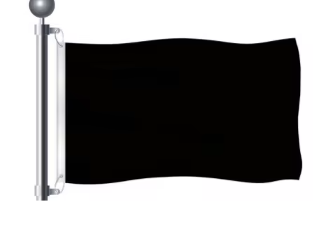 NEW 3 Feet x 5 Feet Black Flag Solid Color Banner for DIY Decoration