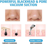 New Blackhead Remover Pore Vacuum, Upgraded Electric Facial Pore Cleaner with 5 Suction Power & 5 Probes, 4 Pimple Popper Tools, USB Rechargeable Blackhead Vacuum Kit for Women & Men