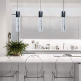 New Retails $207+ 3 Light Linear Modern Independent Kitchen Island Dining Room Black Pendant Lights. Daylight Bulbs Included