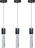 New Retails $207+ 3 Light Linear Modern Independent Kitchen Island Dining Room Black Pendant Lights. Daylight Bulbs Included