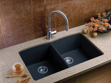 New Blanco Diamond U 2 Bowl Undermount Silgranit Sink - Anthracite Retails $1240.00 with the stainless grids!