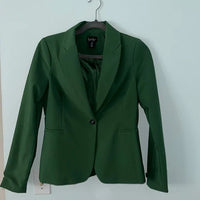 New Women's Blazer in Green, 1 button closure Sz XL