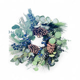 New Beautiful Giftcraft Large 26 inch Eucalytpus Berry Pine cone Artificial Wreath