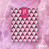 New Retails $15+ Boc'n'Roll Reusable sandwich wrap, unfolds to a placemat, washable, Pink