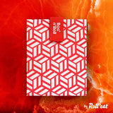 New Retails $15+ Boc'n'Roll Reusable sandwich wrap, unfolds to a placemat, washable, Red
