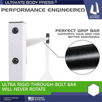 New Retails $185 Wall or 9ft Ceiling Mount Pull Up Bar by Ultimate Body Press