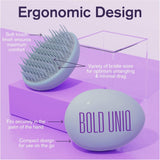 New BOLD UNIQ Hair Brush Wet Hair Brush Curly Hair Brush Detangling Hair Brush Scalp Brush Convenient Hair Detangler Brush