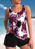 New Women's Mid Waisted Bowknot Black Tankini, 2 Piece sz XL! Retails $59+