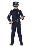 NEW Cop Costume for Boys - Sz Large Fits Youth sz 12-14 , also Includes Police Accessories (Handcuffs, baton, holster etc)