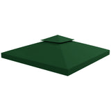NEW Retails $110, Outsunny 10' x 10' Canopy Replacement 2-Tier Gazebo Canopy Top Cover, Green