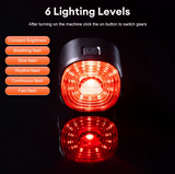 New GIYO Bicycle Tail Light IP66 Waterproof Smart Brake Light for Mountain Road Bike Warning Type-C Fast Charging 6 Modes Tail Light