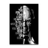 NEW Motivinci Warren Buffet "Sleep" Inspirational Artwork, 48 X 67.5cm (19 inch x 27 inch), Retails $139