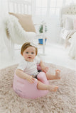NEW Retails $95, Bumbo Baby Floor Seat, Portable Infant Sit Up Activity and Eating Chair Baby Infant Soft Foam Comfortable Floor Seat with 3 Point Adjustable Harness, Pink