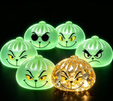 Christmas Grinch buns No.31568 8.5 cm with box! Choose Glow or Choose your own B normal buns choose your own - not glow! Pre-Order