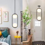 New in box! BYOLIIMA 2-Lights Modern Globe Chandelier Mid Century Pendant Light Matte Black Ceiling Hanging Lighting Fixture with White Globe Glass Lampshade for Kitchen Island Dining Room Bedroom Retails $220+