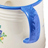 NEW The Pioneer Woman Farmhouse 6-Inch Blue & White Watering Can Ceramic Planter