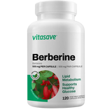 NEW Vitasave Berberine Maximum Potency 1,000 mg per serving (120 VCaps), Exp: 09/26