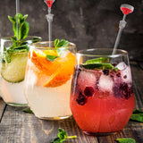 New Cabilock 10pcs Cocktail Stirrers Sticks Cocktail Muddler for Home Kitchen Bar Party (Random Color)