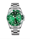 New Fashion watch montre homme business men quartz watch calendar green water green ghost sport men wristwatch