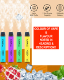NEW CAK AK3000 Vape, Flavour Strawberry Ice Cream, Vape Colour Blue Age 19+