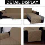 New Easy-Going L Shape Sectional Chaise Couch Cover Reversible Furniture Protector (Chaise, Camel/Camel) Retails $75+