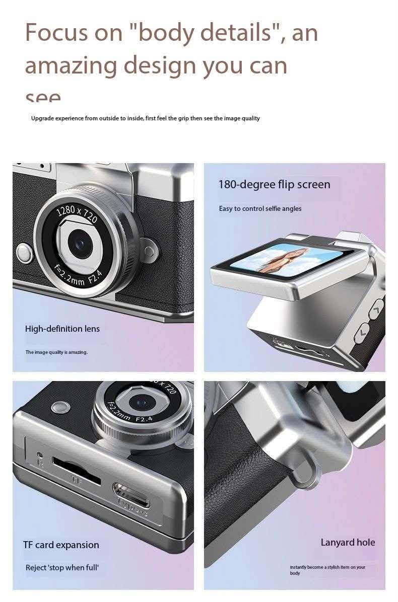 Mini cameras No.344522 9 colours with 32GB card  Size 10*8*3.6cm $45 Tax included