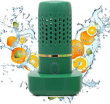 New Capsule Cleaner, Fruit Vegetable Washing Machine Protable Wireless Fruit Food Purifier, Portable Washing Cleaner, USB, for Cleaning Fruits and Vegetables, Seafood, Meat,Green