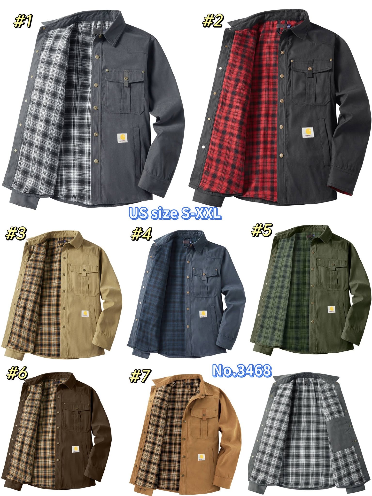 Car^hartt  No.346811, 7 colours! Size S-XXL Tax inc