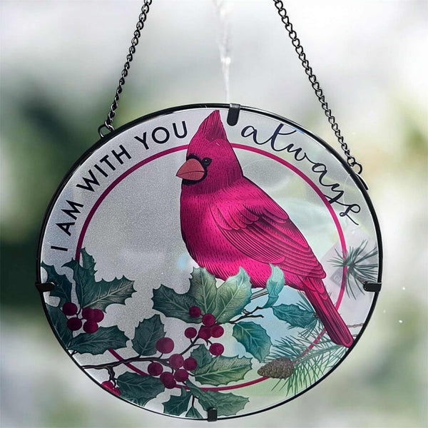 New Giftcraft 9 inch Hanging Sun Catcher, Cardinal